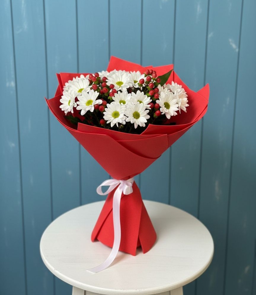 Букет цветов из: Хризантемы в Большесидоровском