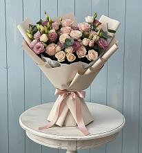 Букет цветов из:  Розы и Лизиантусы #REPLACE_PRED# Большесидоровском