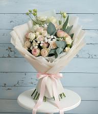 Букет цветов из:  Розы и Лизиантусы в Большесидоровском