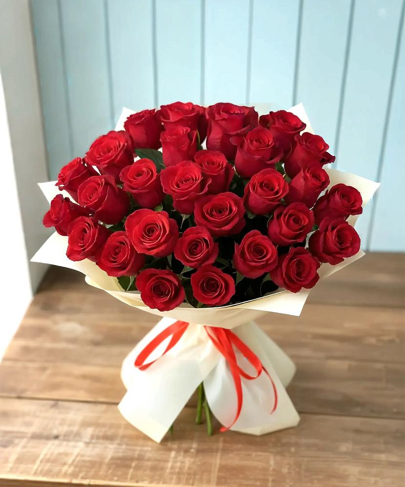 Букет 29 Красных роз в Большесидоровском