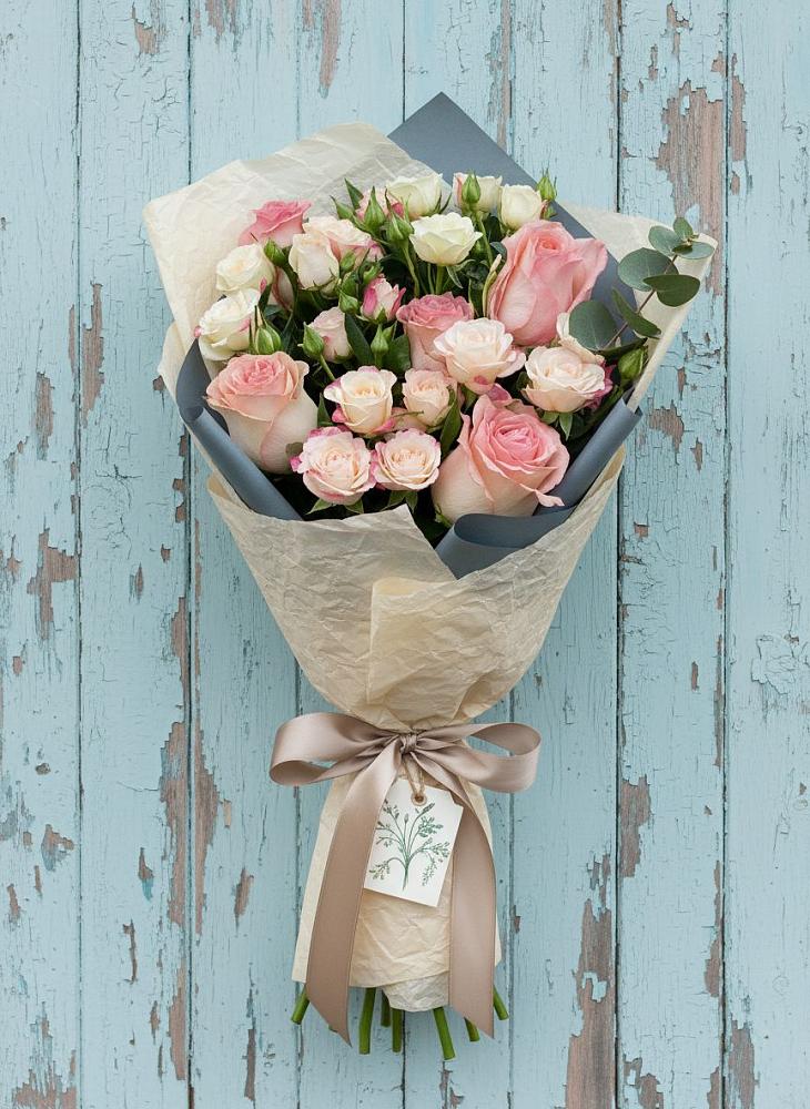 Букет цветов из: Розы в Большесидоровском