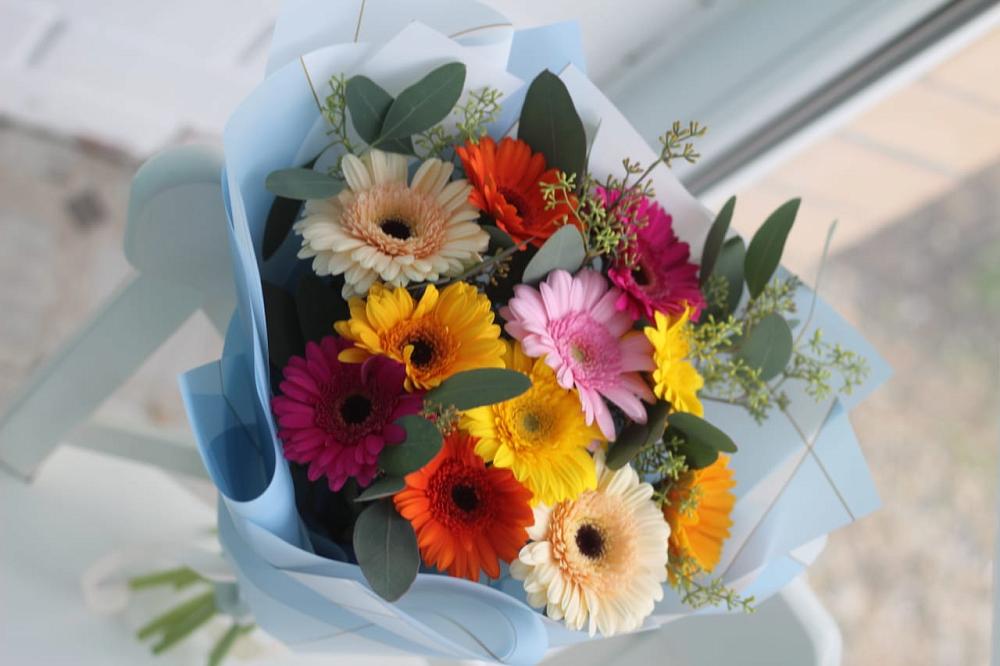 Букет цветов из: Герберы в Большесидоровском