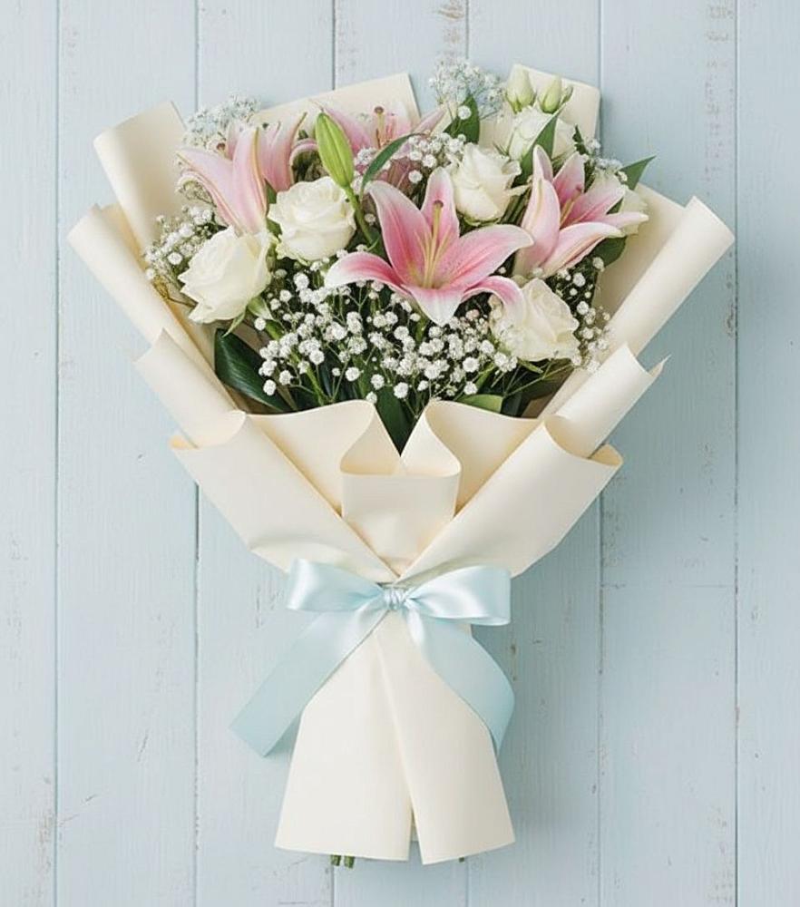 Букет цветов из: Лилии в Большесидоровском