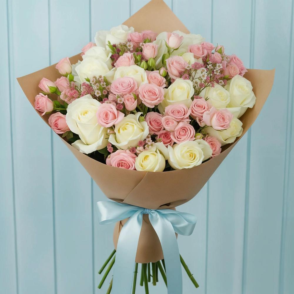 Букет цветов из: Розы в Большесидоровском