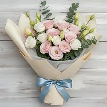 Букет цветов из:  Лизиантусы в Большесидоровском