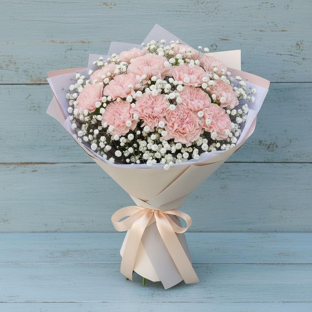 Букет цветов из: Гвоздики в Большесидоровском