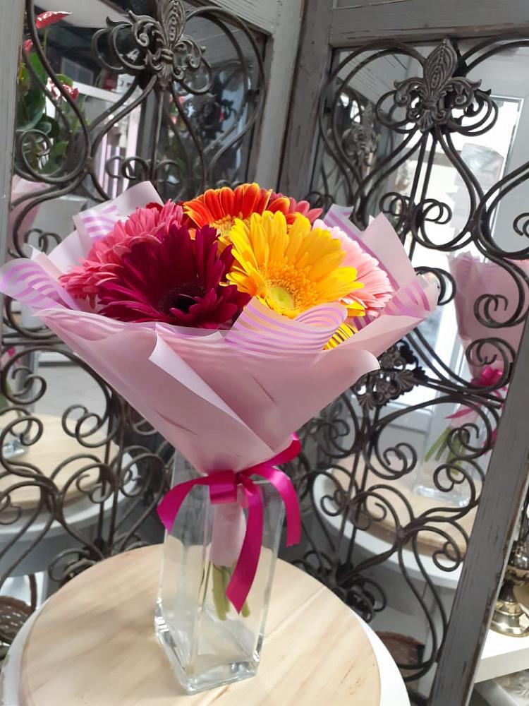 Букет цветов из: Герберы в Большесидоровском