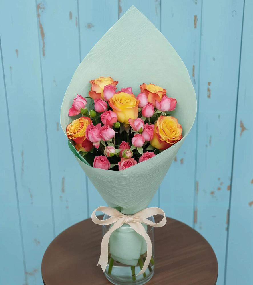 Букет цветов из: Розы в Большесидоровском