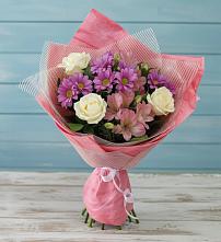 Букет цветов из:  Герберы в Большесидоровском