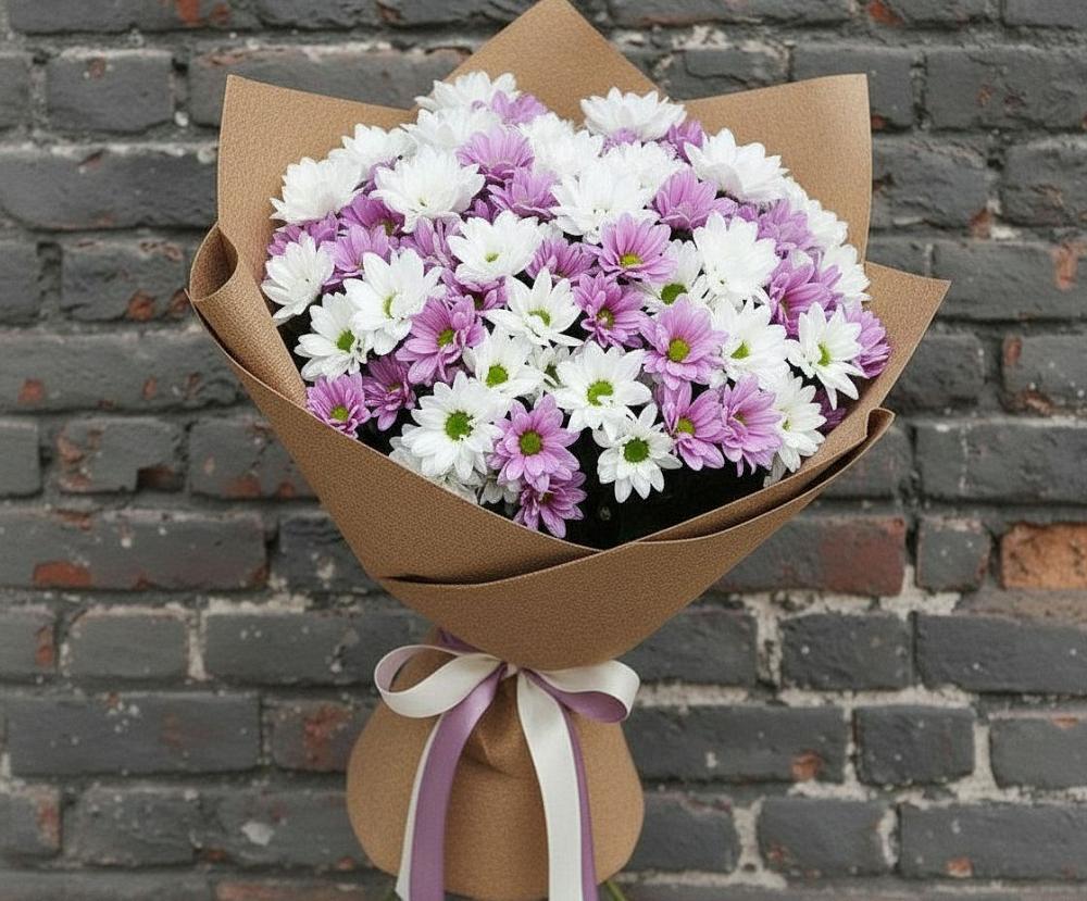 Букет цветов из: Хризантемы в Большесидоровском