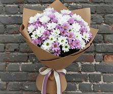 Букет цветов из:  Хризантемы #REPLACE_PRED# Большесидоровском