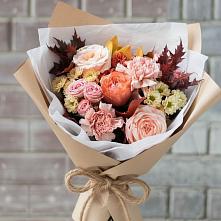 Букет цветов из:  Гвоздики, Хризантемы и Розы в Большесидоровском