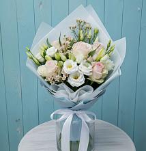 Букет цветов из:  Розы и Лизиантусы #REPLACE_PRED# Большесидоровском