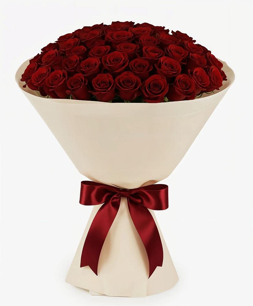 Букет 101 Бордовая роза Блэк Бакарра в Большесидоровском