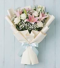 Букет цветов из:  Лилии в Большесидоровском