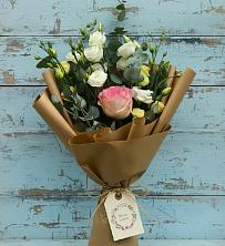 Букет цветов из:  Розы и Лизиантусы в Большесидоровском