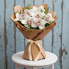 Букет цветов из:  Орхидеи и Розы в Большесидоровском